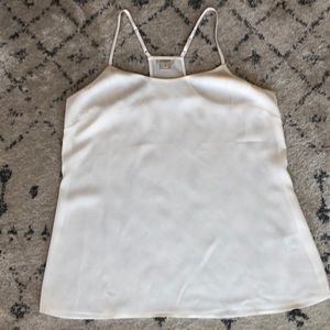 J Crew - White razor back tank - size 8 NWOT